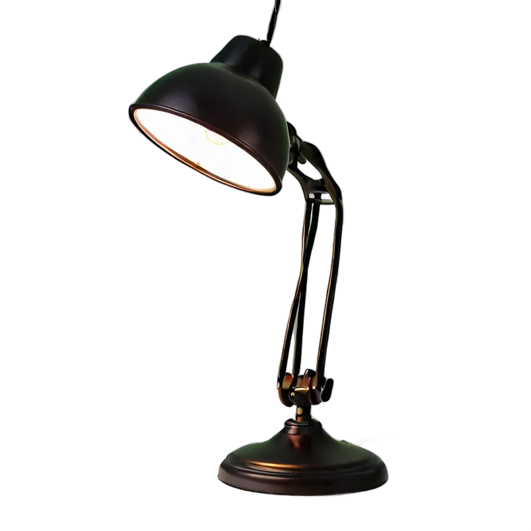 マットブラックのデスクランプ 透過 PNG 画像 フリー素材 #25955