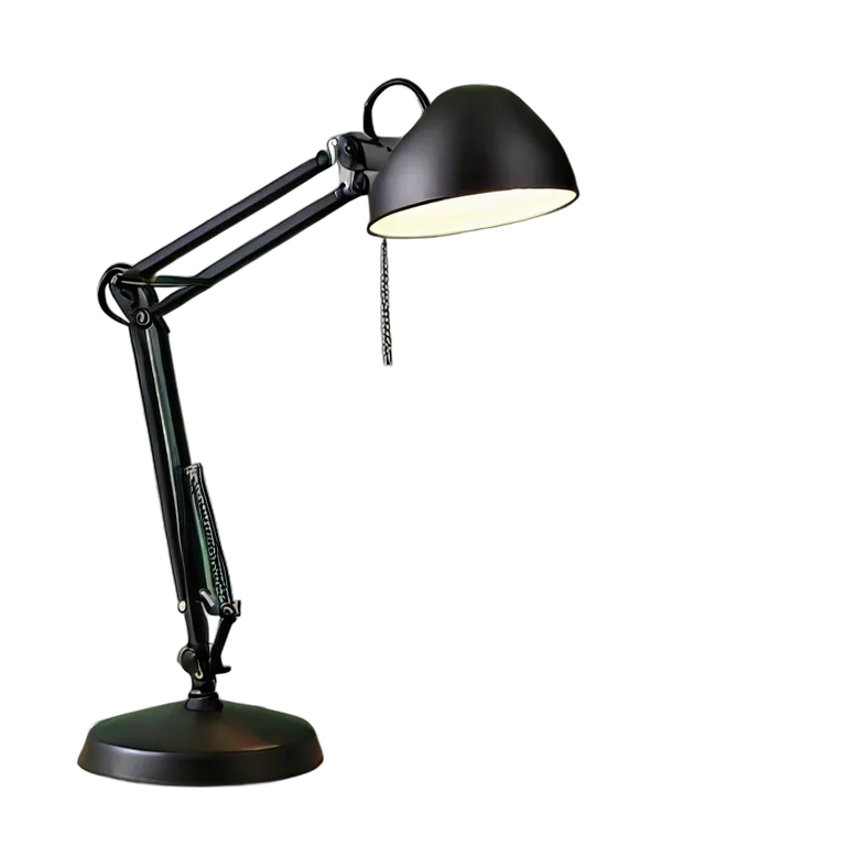 マットブラックのデスクランプ 透過 PNG 画像 フリー素材 #25958