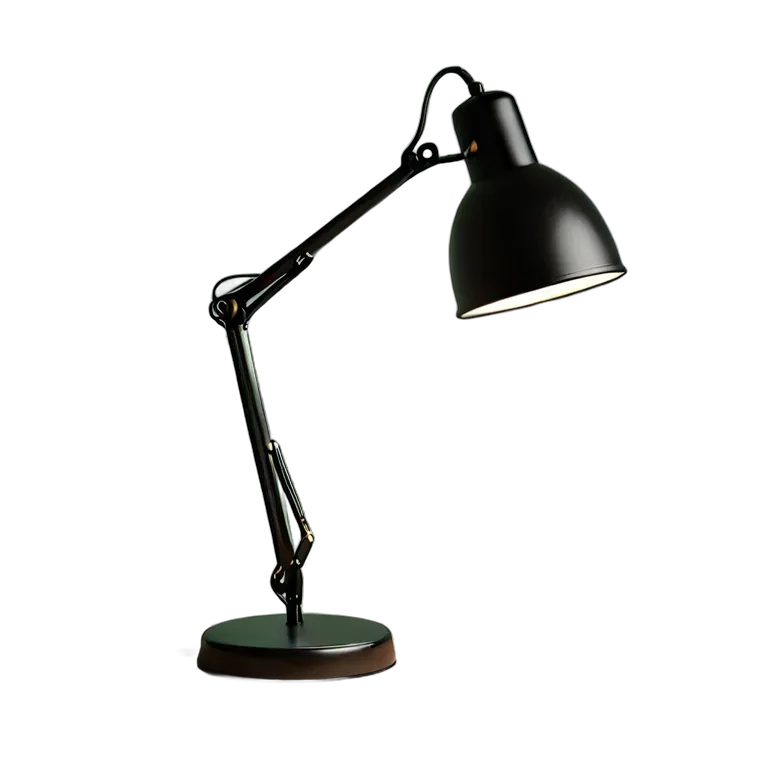 マットブラックのデスクランプ 透過 PNG 画像 フリー素材 #25962