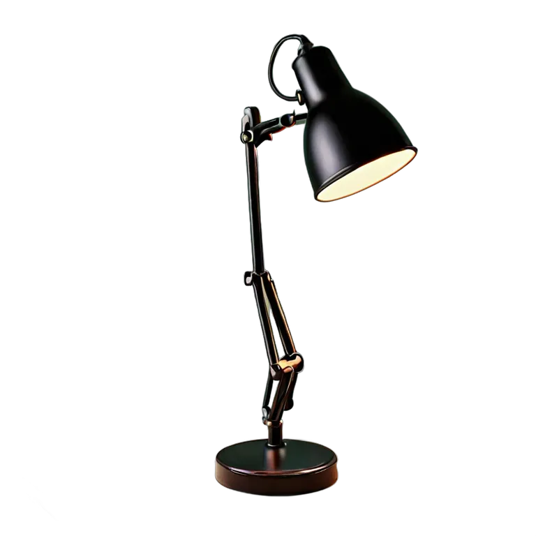 マットブラックのデスクランプ 透過 PNG 画像 フリー素材 #25963