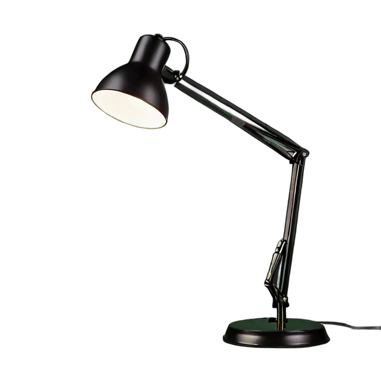 マットブラックのデスクランプ 透過 PNG 画像 フリー素材 #25964