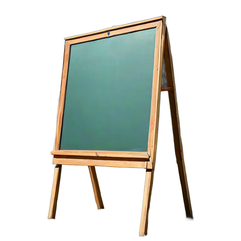 教育 学校 屋外用ポータブル黒板 透過 PNG 画像 フリー素材 #25886