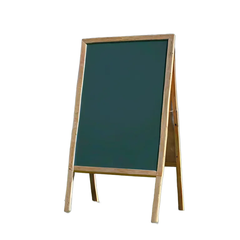 教育 学校 屋外用ポータブル黒板 透過 PNG 画像 フリー素材 #25888