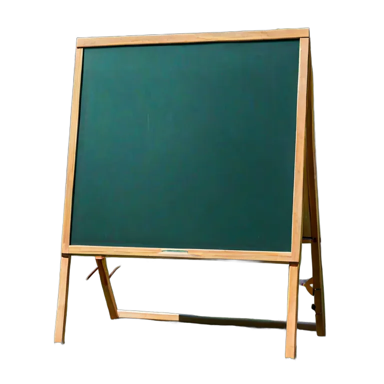 教育 学校 屋外用ポータブル黒板 透過 PNG 画像 フリー素材 #25889