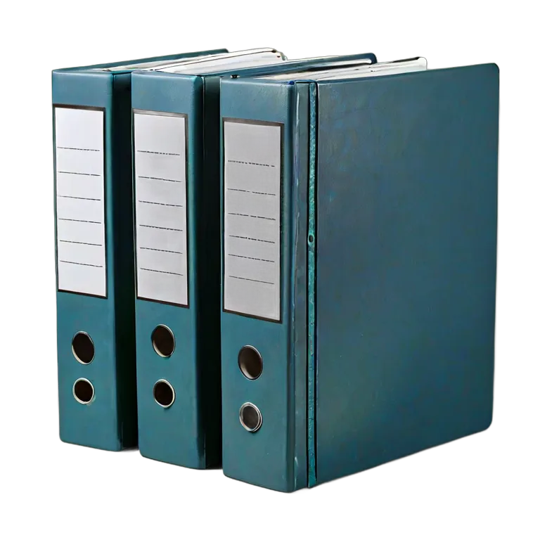 教育 学校 背ラベル付きバインダーセット 透過 PNG 画像 フリー素材 #25879