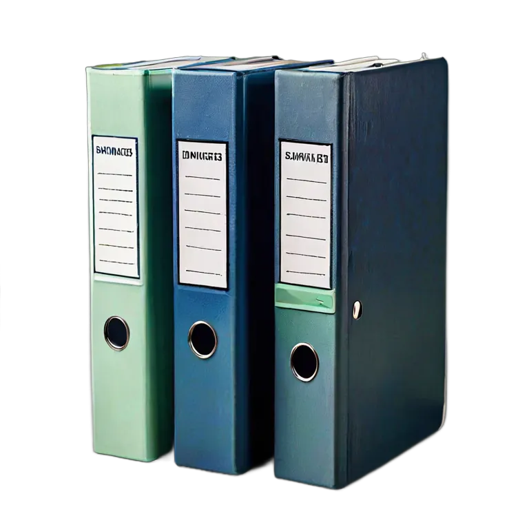 教育 学校 背ラベル付きバインダーセット 透過 PNG 画像 フリー素材 #25880