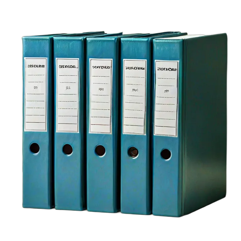 教育 学校 背ラベル付きバインダーセット 透過 PNG 画像 フリー素材 #25884