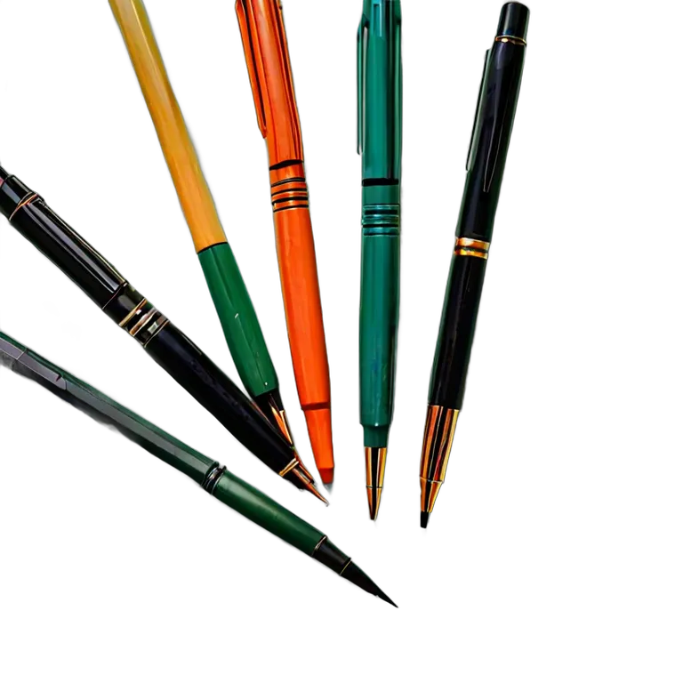 教育 学校 書道ペンとインクのセット 透過 PNG 画像 フリー素材 #25895