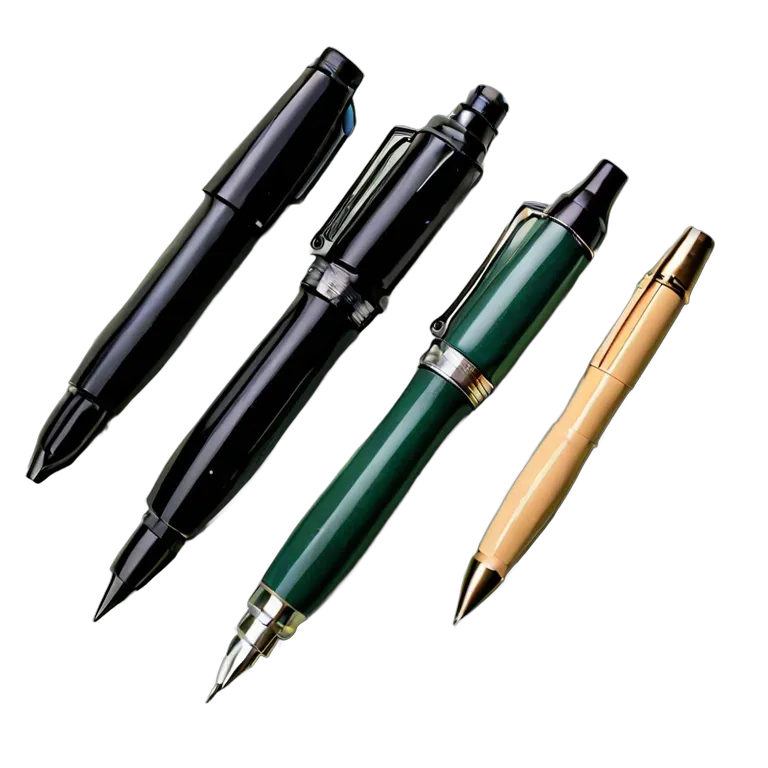 教育 学校 書道ペンとインクのセット 透過 PNG 画像 フリー素材 #25899