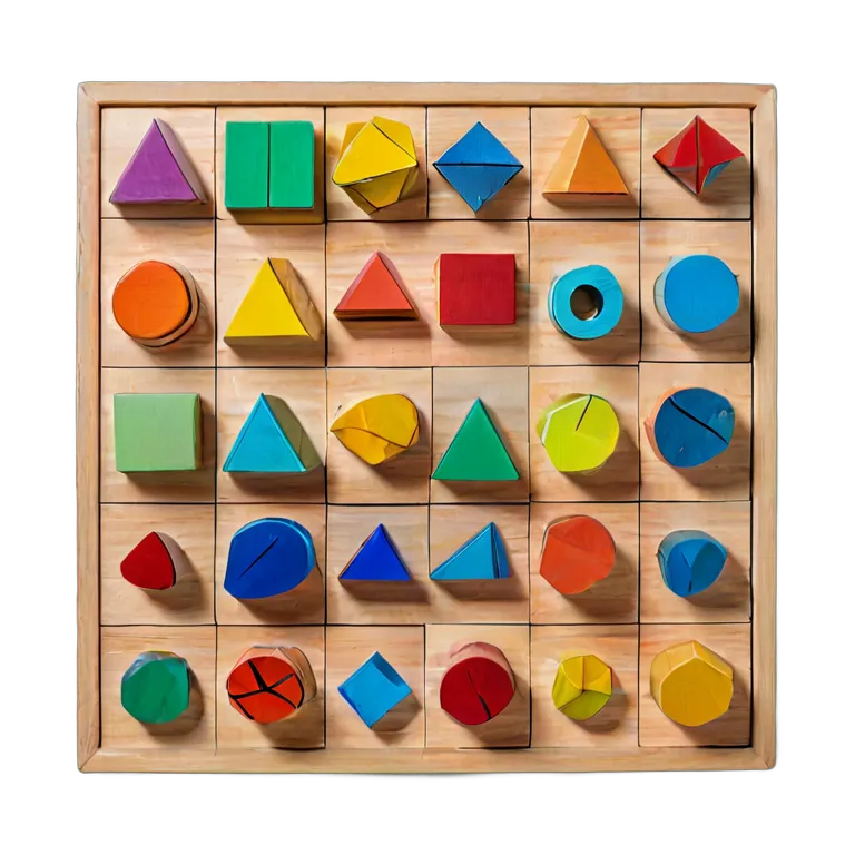 教育 学校 木製幾何学パズルセット 透過 PNG 画像 フリー素材 #25867