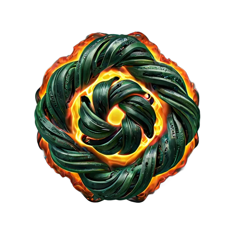 エフェクト 火 火でできたケルト結び 透過 PNG 画像 フリー素材 #28203