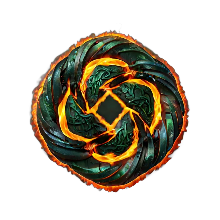 エフェクト 火 火でできたケルト結び 透過 PNG 画像 フリー素材 #28207