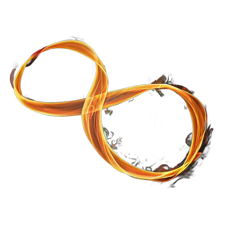 エフェクト 火 流れる火のリボン 透過 PNG 画像 フリー素材 #28248