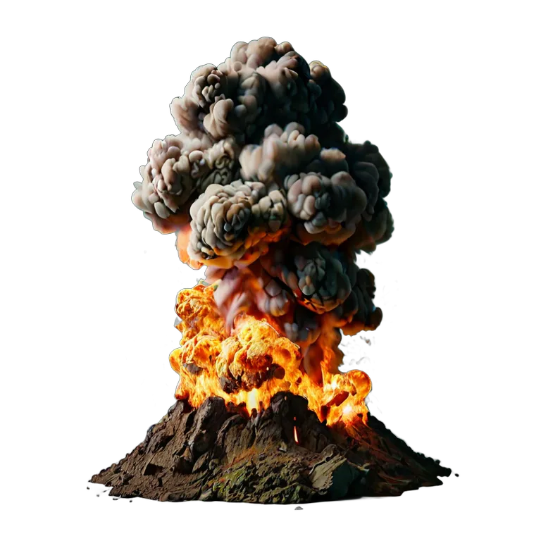 エフェクト 火 低角度地上爆発火災 透過 PNG 画像 フリー素材 #28283