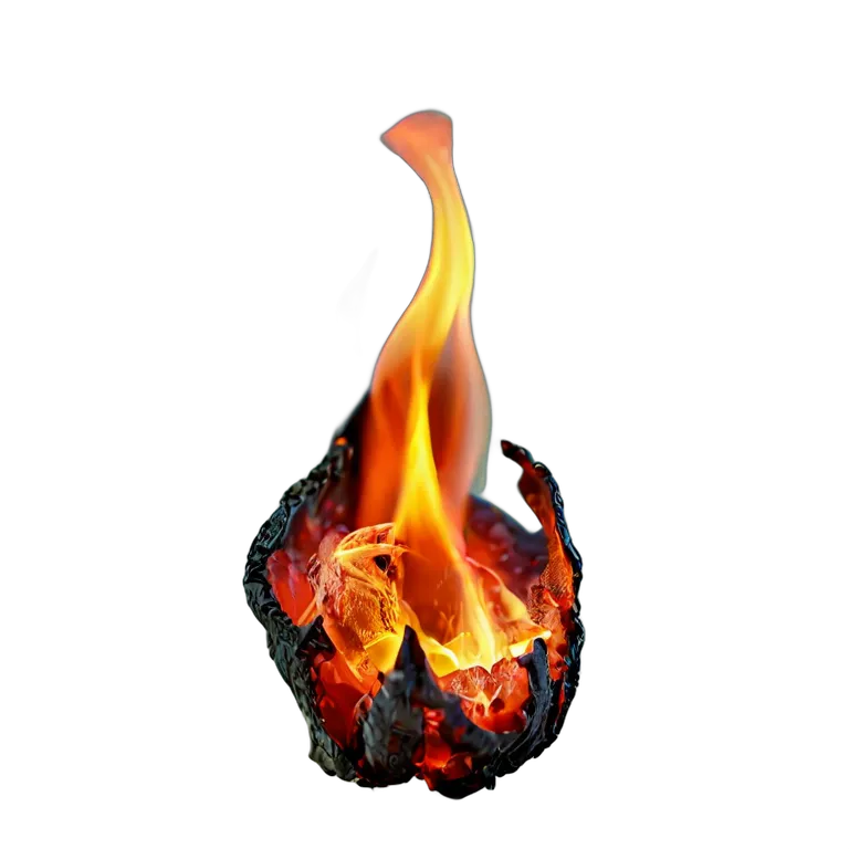 エフェクト 火 一つの輝く残り火の火花 透過 PNG 画像 フリー素材 #28261