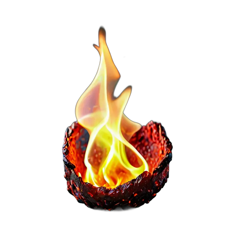 エフェクト 火 一つの輝く残り火の火花 透過 PNG 画像 フリー素材 #28268