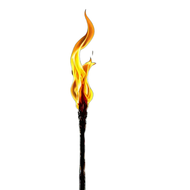 エフェクト 火 前方に向けられた火の槍 透過 PNG 画像 フリー素材 #28274