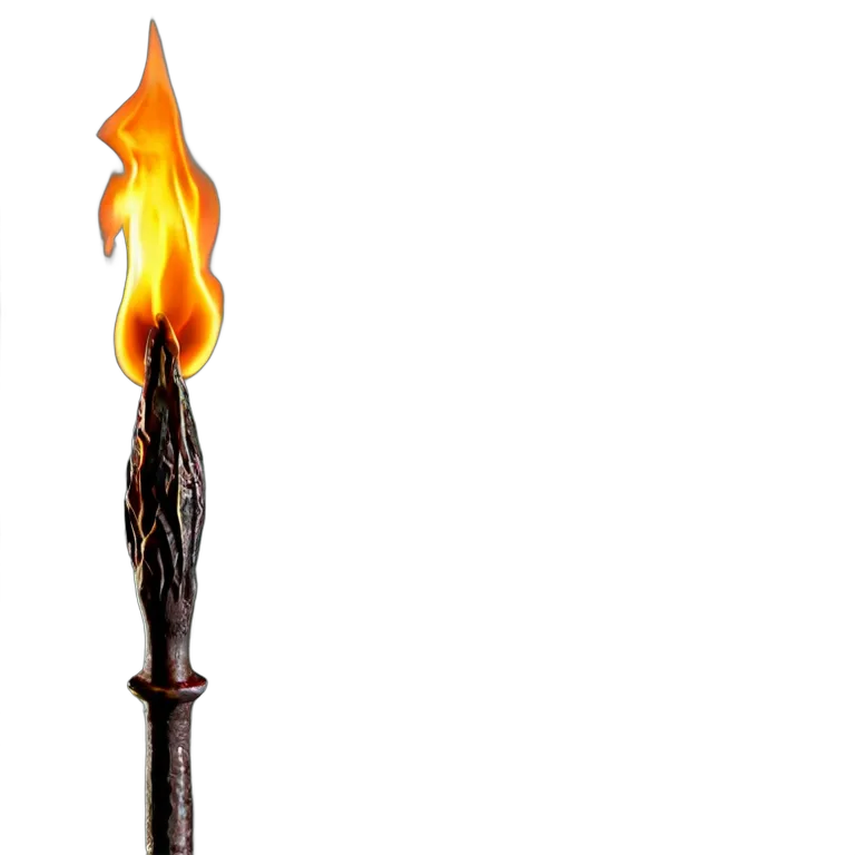 エフェクト 火 前方に向けられた火の槍 透過 PNG 画像 フリー素材 #28282