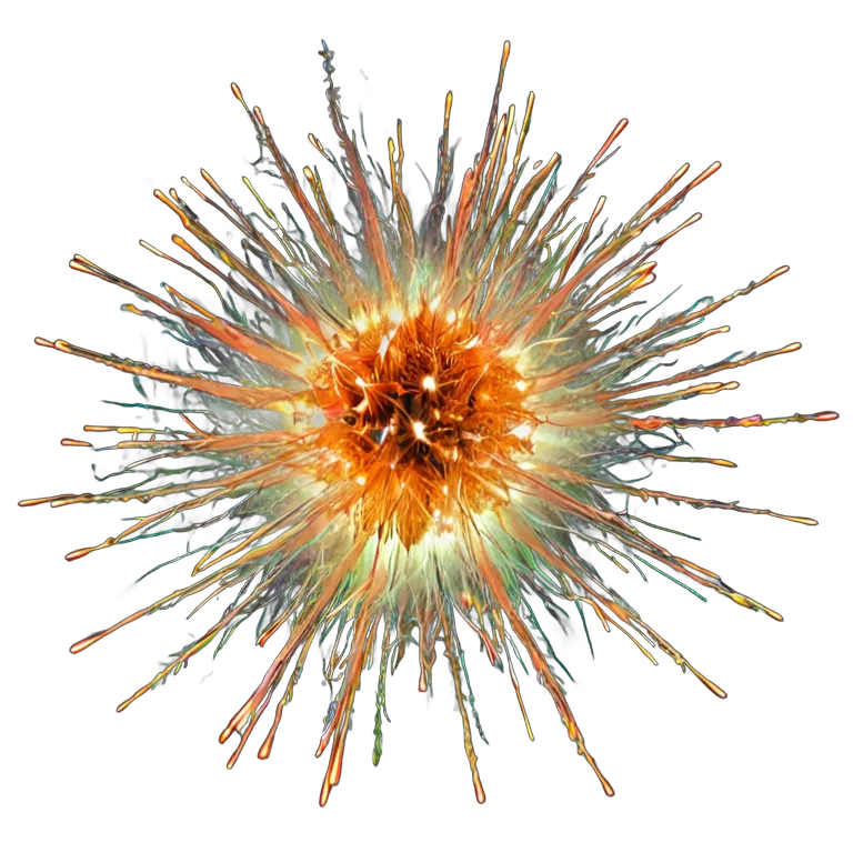 エフェクト 魔法 明るい魔法の火花の集まり 透過 PNG 画像 フリー素材 #28686