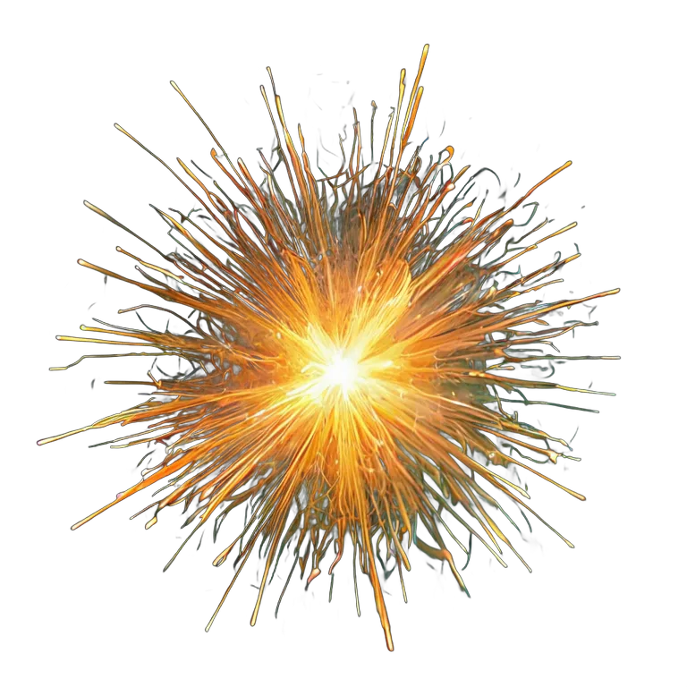 エフェクト 魔法 明るい魔法の火花の集まり 透過 PNG 画像 フリー素材 #28687