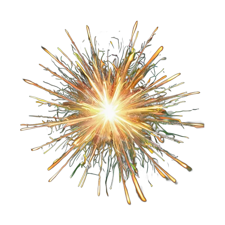 エフェクト 魔法 明るい魔法の火花の集まり 透過 PNG 画像 フリー素材 #28688