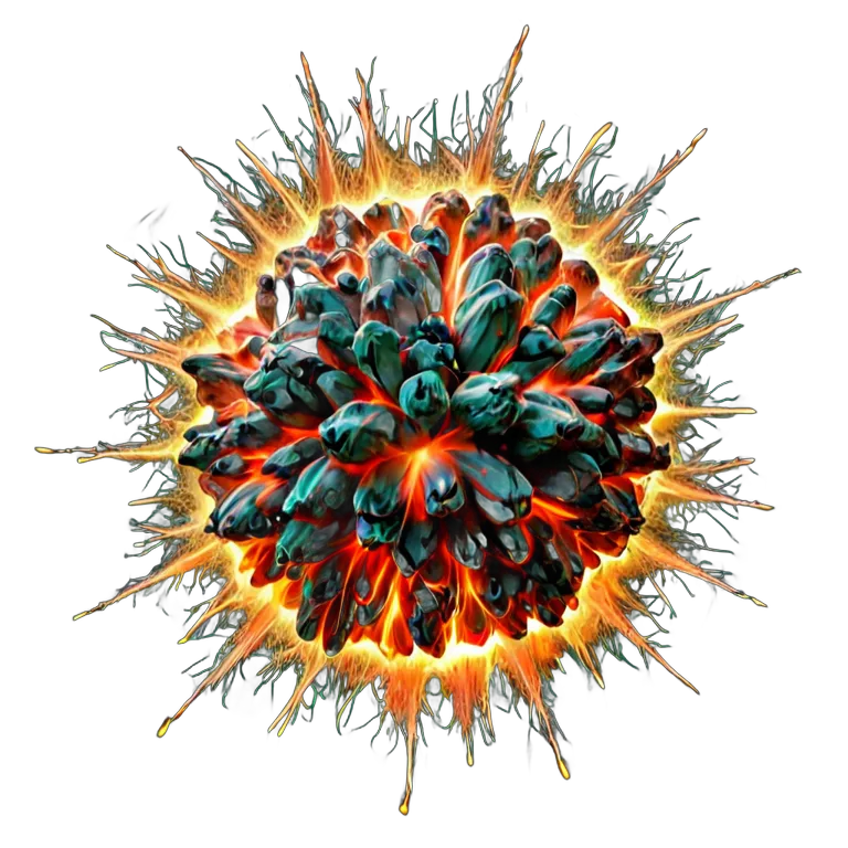 エフェクト 魔法 明るい魔法の火花の集まり 透過 PNG 画像 フリー素材 #28695