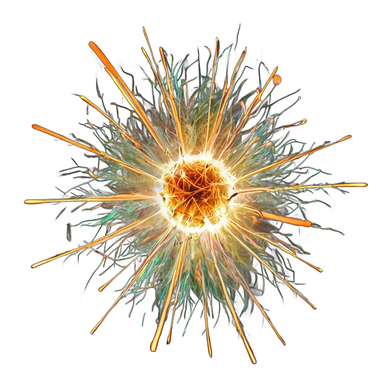 エフェクト 魔法 明るい魔法の火花の集まり 透過 PNG 画像 フリー素材 #28697