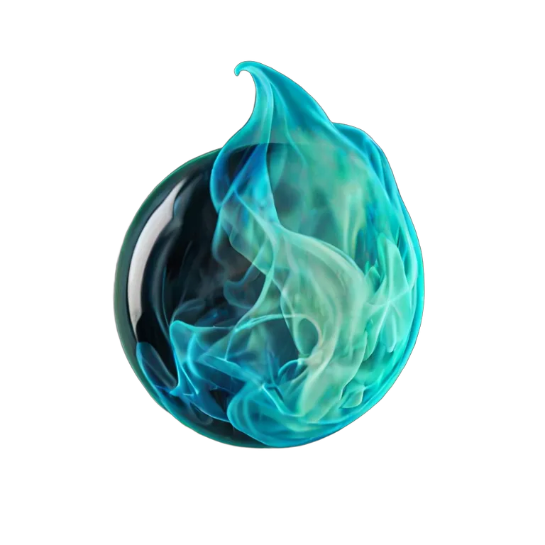 エフェクト 魔法 中心が暗く、縁が白く光る 透過 PNG 画像 フリー素材 #28745