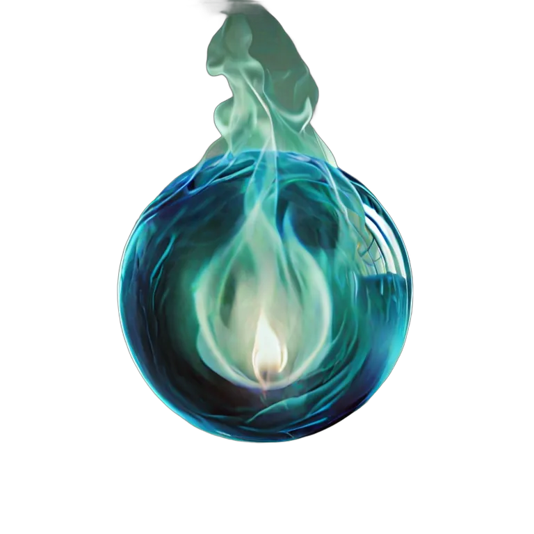 エフェクト 魔法 中心が暗く、縁が白く光る 透過 PNG 画像 フリー素材 #28750