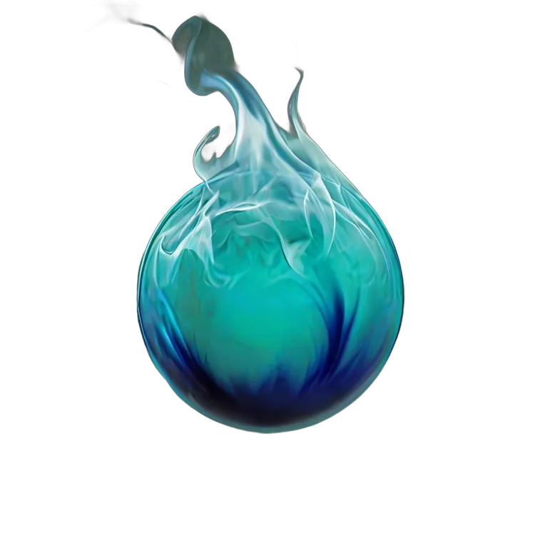 エフェクト 魔法 中心が暗く、縁が白く光る 透過 PNG 画像 フリー素材 #28751