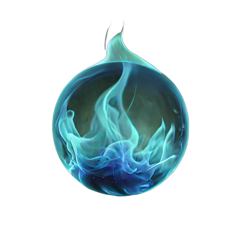 エフェクト 魔法 中心が暗く、縁が白く光る 透過 PNG 画像 フリー素材 #28754