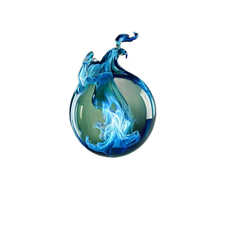 エフェクト 魔法 中心が暗く、縁が白く光る 透過 PNG 画像 フリー素材 #28757