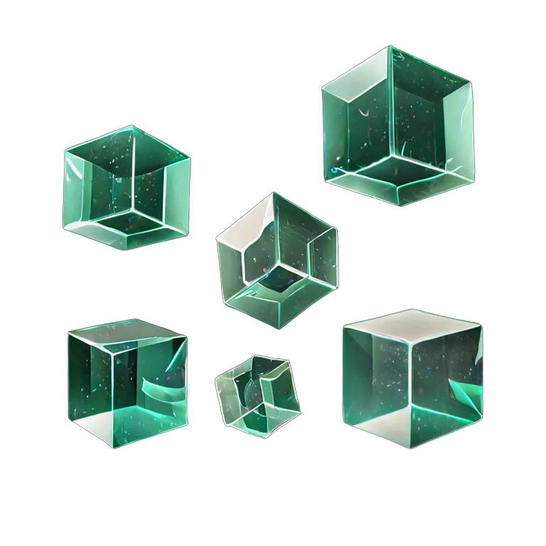 エフェクト 魔法 浮かぶ光る光の立方体 透過 PNG 画像 フリー素材 #28709