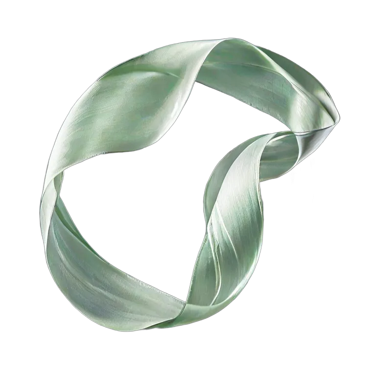 エフェクト 魔法 純粋な光で作られた浮かぶシルクリボン 透過 PNG 画像 フリー素材 #28675