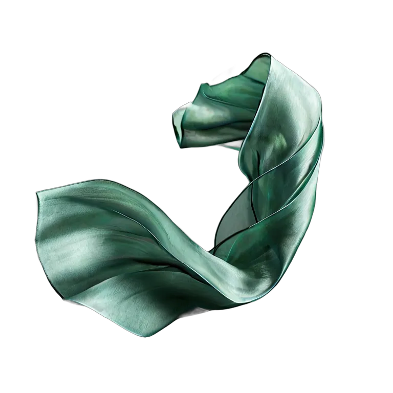 エフェクト 魔法 純粋な光で作られた浮かぶシルクリボン 透過 PNG 画像 フリー素材 #28684