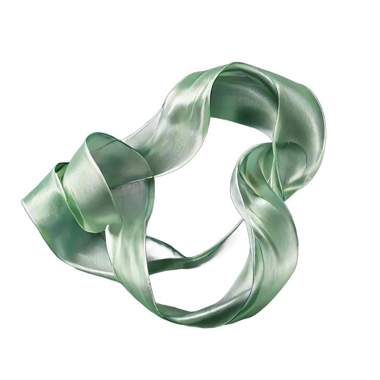 エフェクト 魔法 純粋な光で作られた浮かぶシルクリボン 透過 PNG 画像 フリー素材 #28685