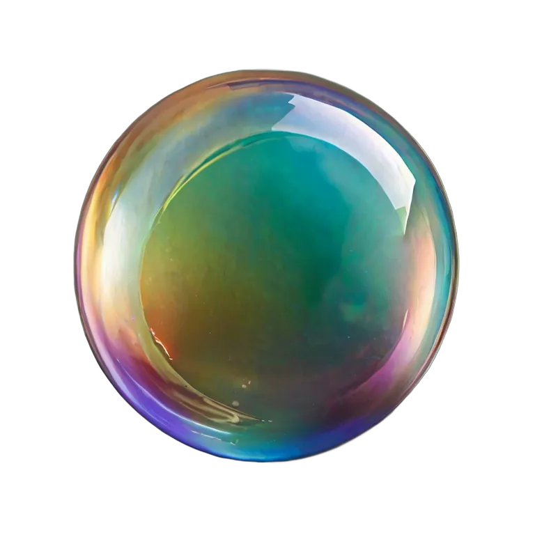 エフェクト 魔法 エネルギーでできた虹色のシャボン玉 透過 PNG 画像 フリー素材 #28765