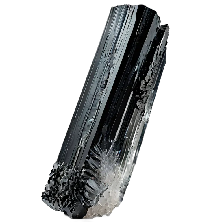 エフェクト 自然 ブラックトルマリンクリスタル 透過 PNG 画像 フリー素材 #39635