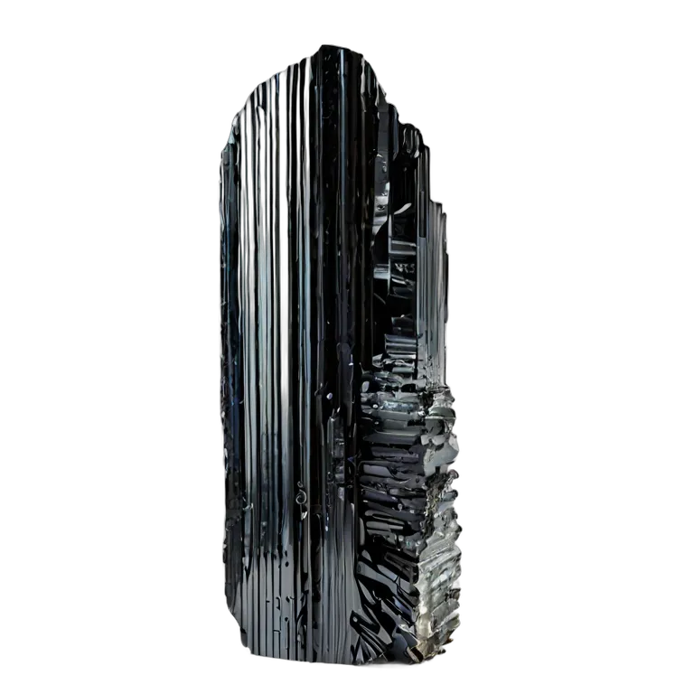 エフェクト 自然 ブラックトルマリンクリスタル 透過 PNG 画像 フリー素材 #39637