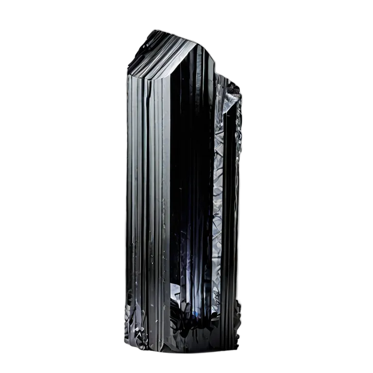 エフェクト 自然 ブラックトルマリンクリスタル 透過 PNG 画像 フリー素材 #39638