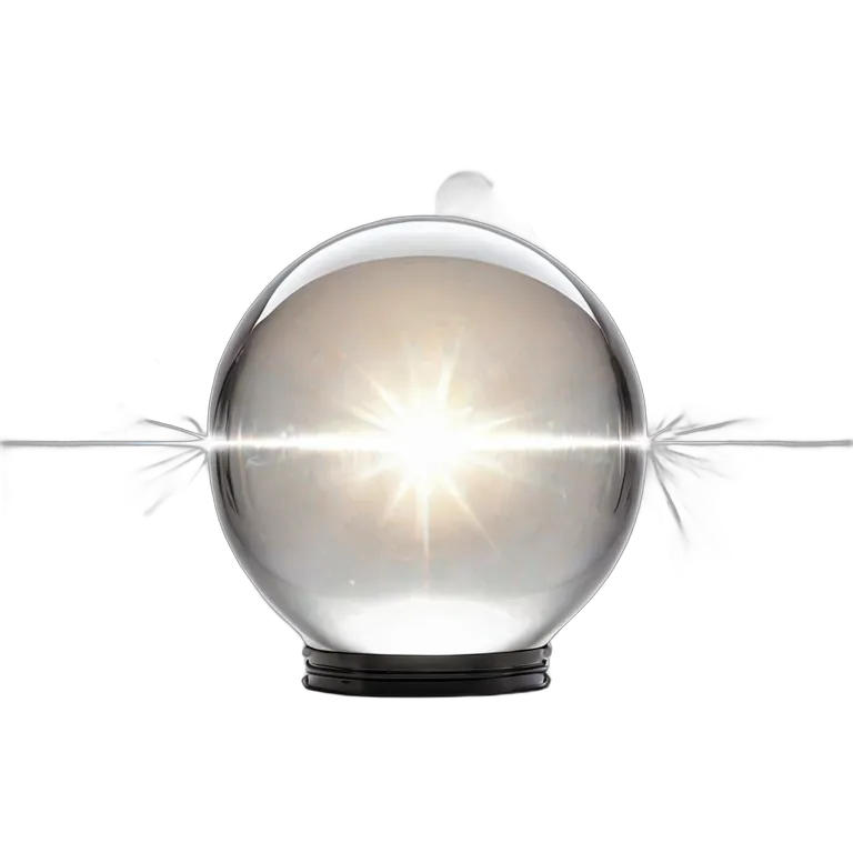 エフェクト 自然 魔法の白い光の球 透過 PNG 画像 フリー素材 #39709