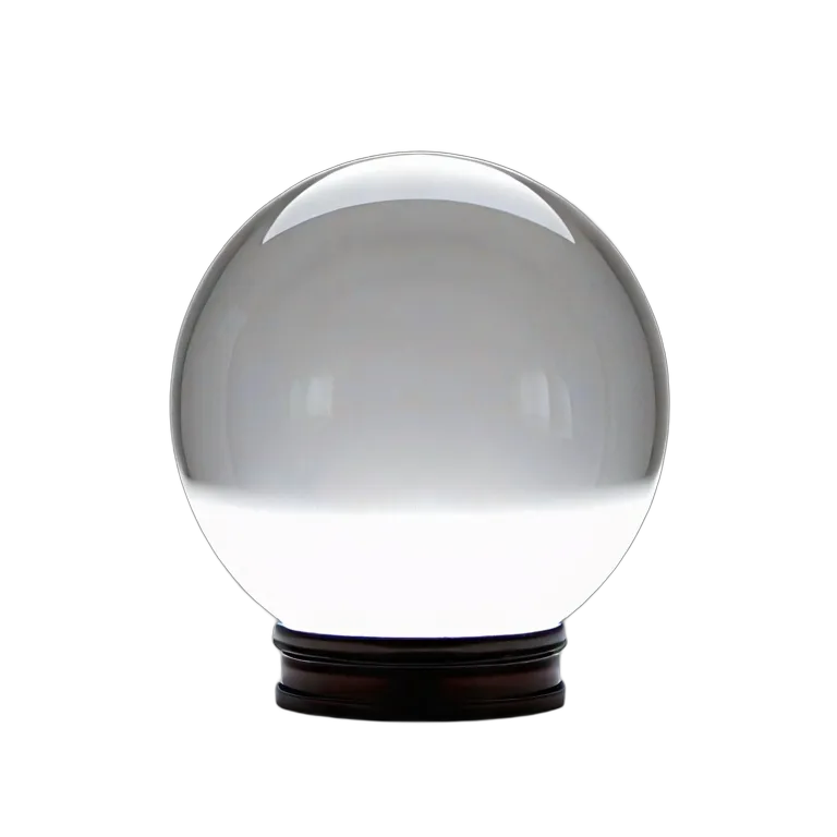 魔法の白い光の球 透過 PNG 画像 フリー素材 #39710