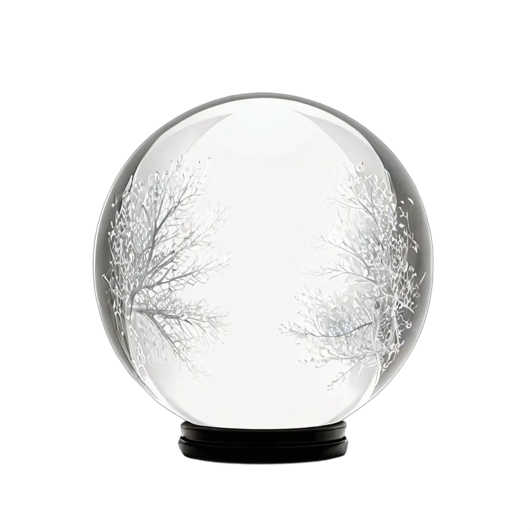 魔法の白い光の球 透過 PNG 画像 フリー素材 #39711