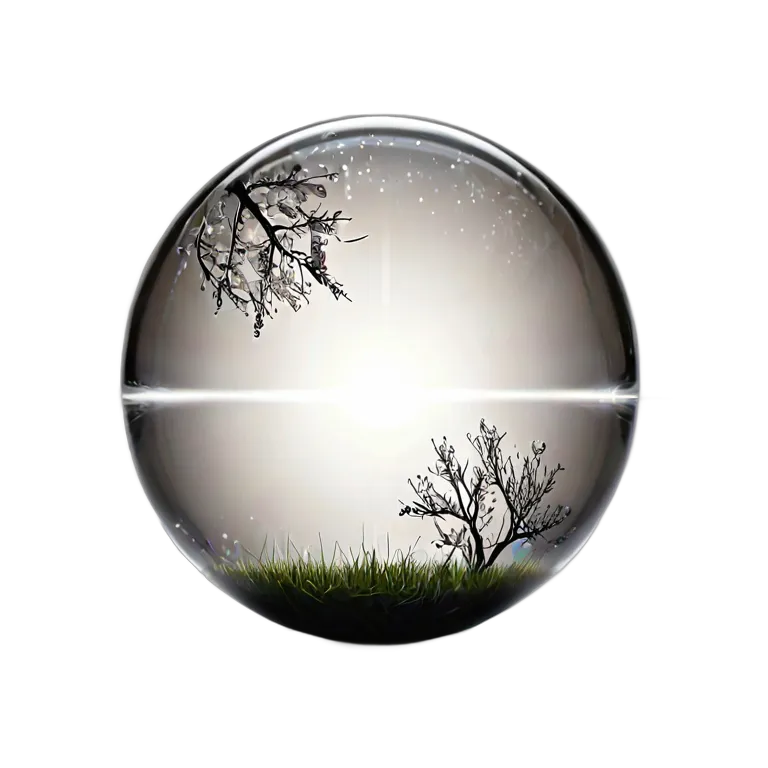 魔法の白い光の球 透過 PNG 画像 フリー素材 #39721