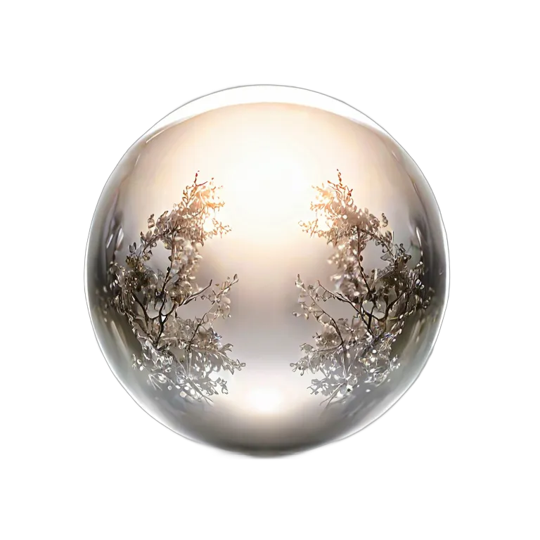 魔法の白い光の球 透過 PNG 画像 フリー素材 #39723