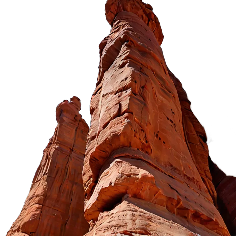 赤い峡谷の岩柱 透過 PNG 画像 フリー素材 #39729