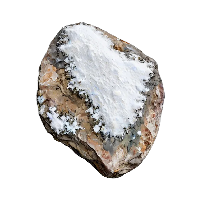 エフェクト 自然 雪のある単山石 透過 PNG 画像 フリー素材 #39670