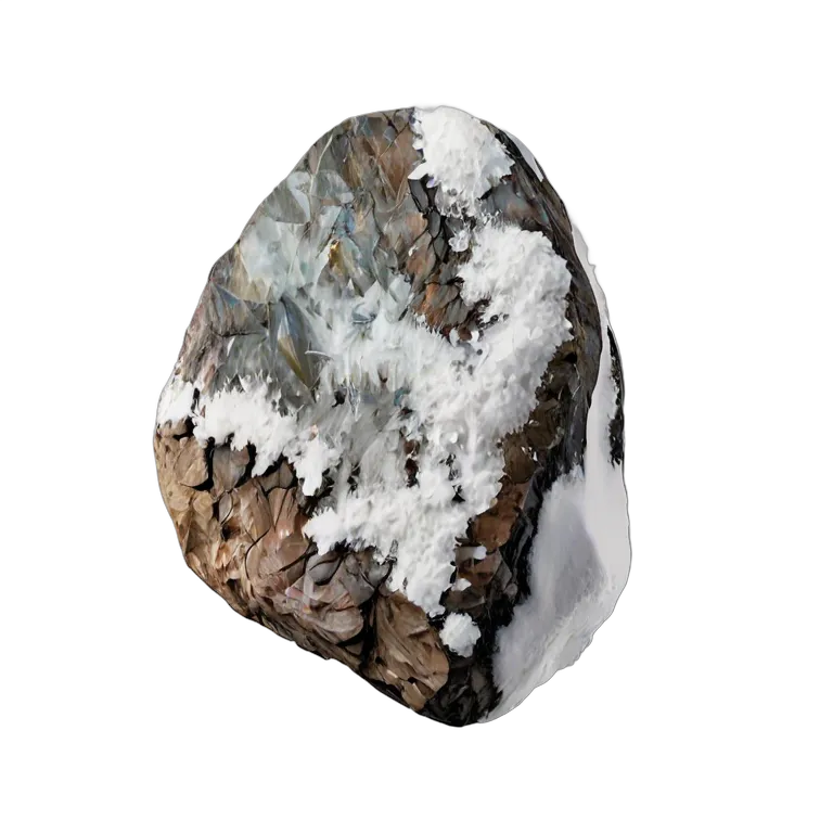 エフェクト 自然 雪のある単山石 透過 PNG 画像 フリー素材 #39673