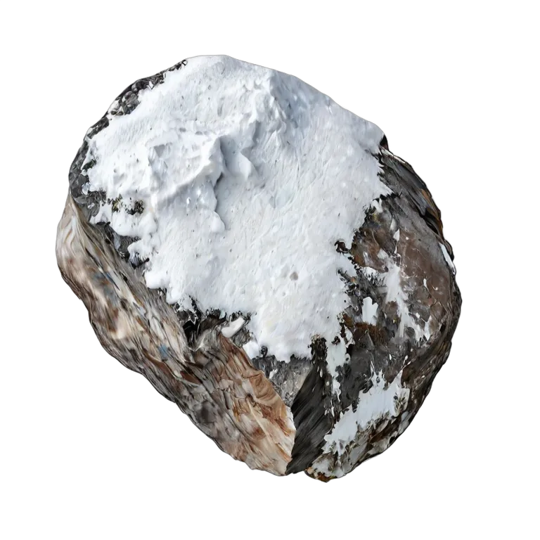 エフェクト 自然 雪のある単山石 透過 PNG 画像 フリー素材 #39676