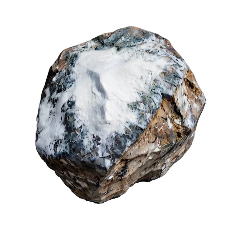 エフェクト 自然 雪のある単山石 透過 PNG 画像 フリー素材 #39682